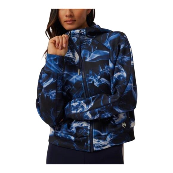 Greyson Kristina Full Zip Scuba Hoodie in Ghost Dancer Smoke Women's Sma… - Picture 1 of 10
